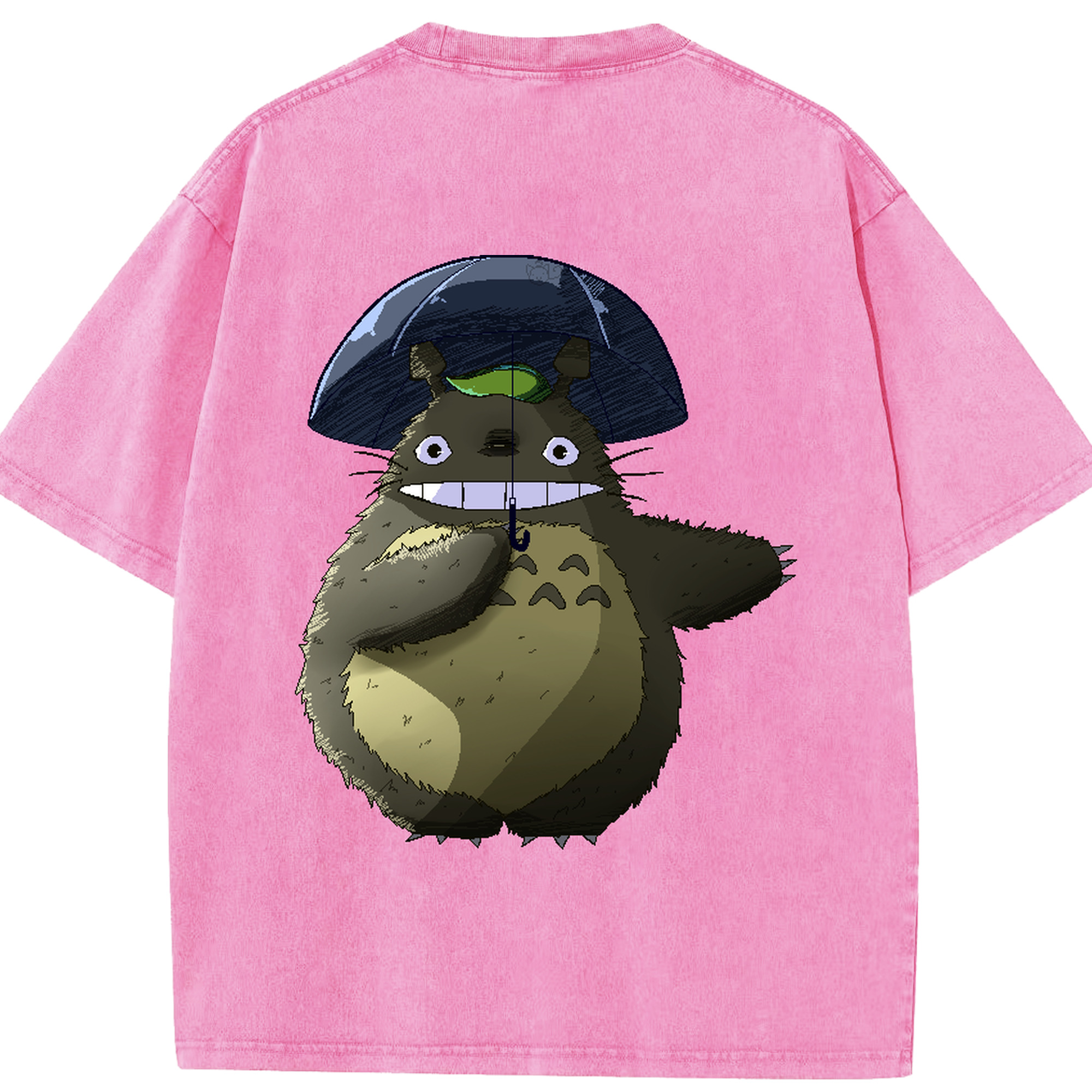 （画像用） となりのトトロ 草壁メイ 草壁サツキ My Neighbor Totoro Satsuki Kusakabe Mei Kusakabe 綿100% ヴィンテージ風 半袖Tシャツ（背面プリント）